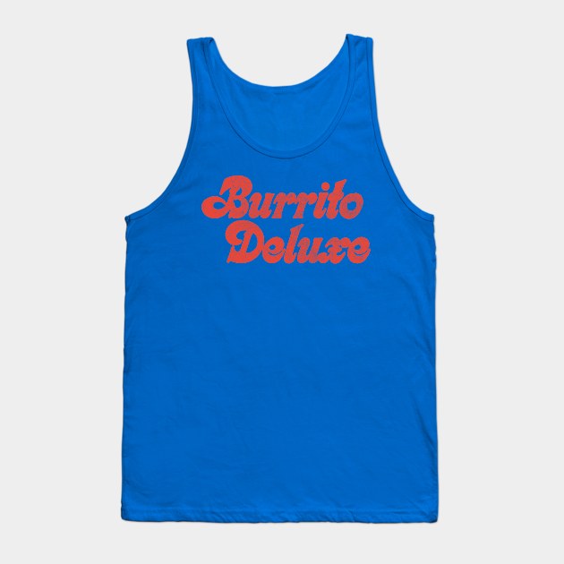 Burrito Deluxe /// Retro Faded Style Design Tank Top by DankFutura